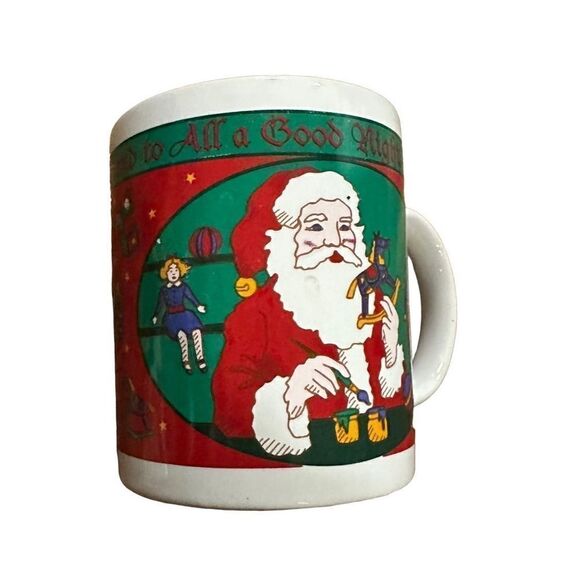 Vintage Riviera Van Beers Signature Set of 4 Mugs Night Before Christmas 11 oz. - Picture 2 of 13
